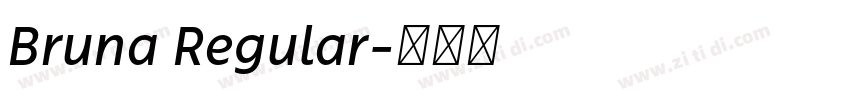 Bruna Regular字体转换